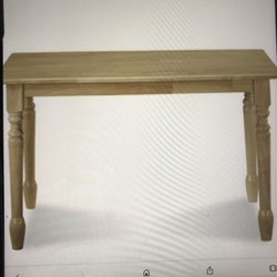 Wood Kitchen Table , 2 Wood Spindle Back Chairs Sold As Pair 