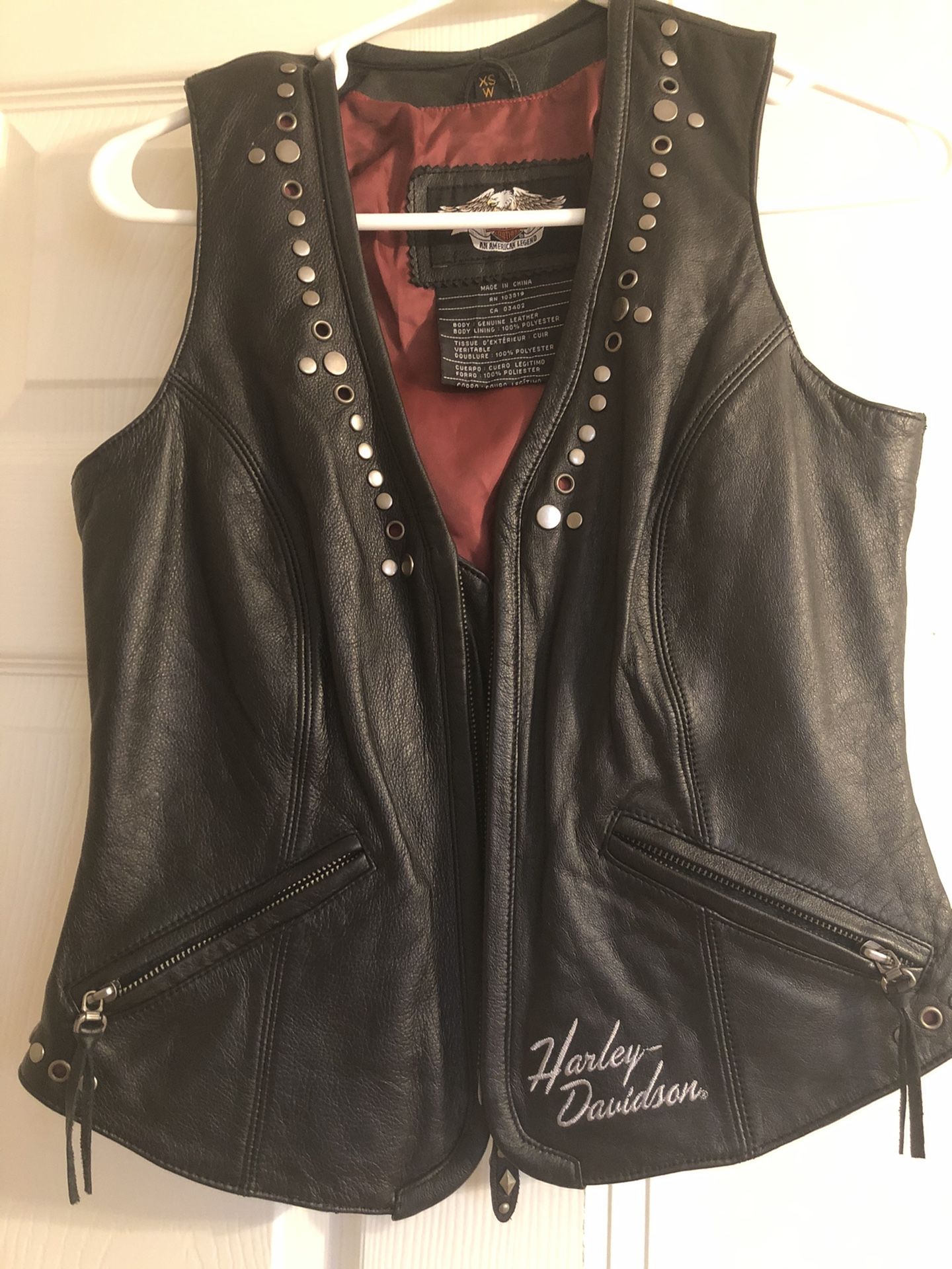 Ladies XS Harley Davidson Vest