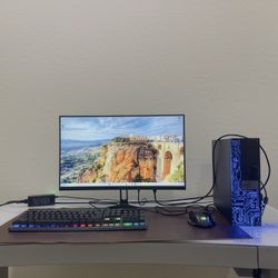 Gaming PC-OptiPlex 7050 RGB + 75Hz Monitor | i5 | 16GB RAM | 512GB SSD | Windows 11 | Fortnite / Minecraft Ready