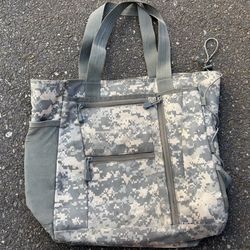 Military surplus camo helmet bag