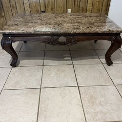 Brown Marble Table  