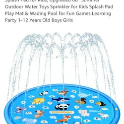 New! 68" Sprinkle Splash Mat