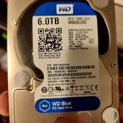 WD Blue 6TB Desktop Hard Drive 