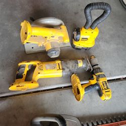 De Walt Battery Power Tools 