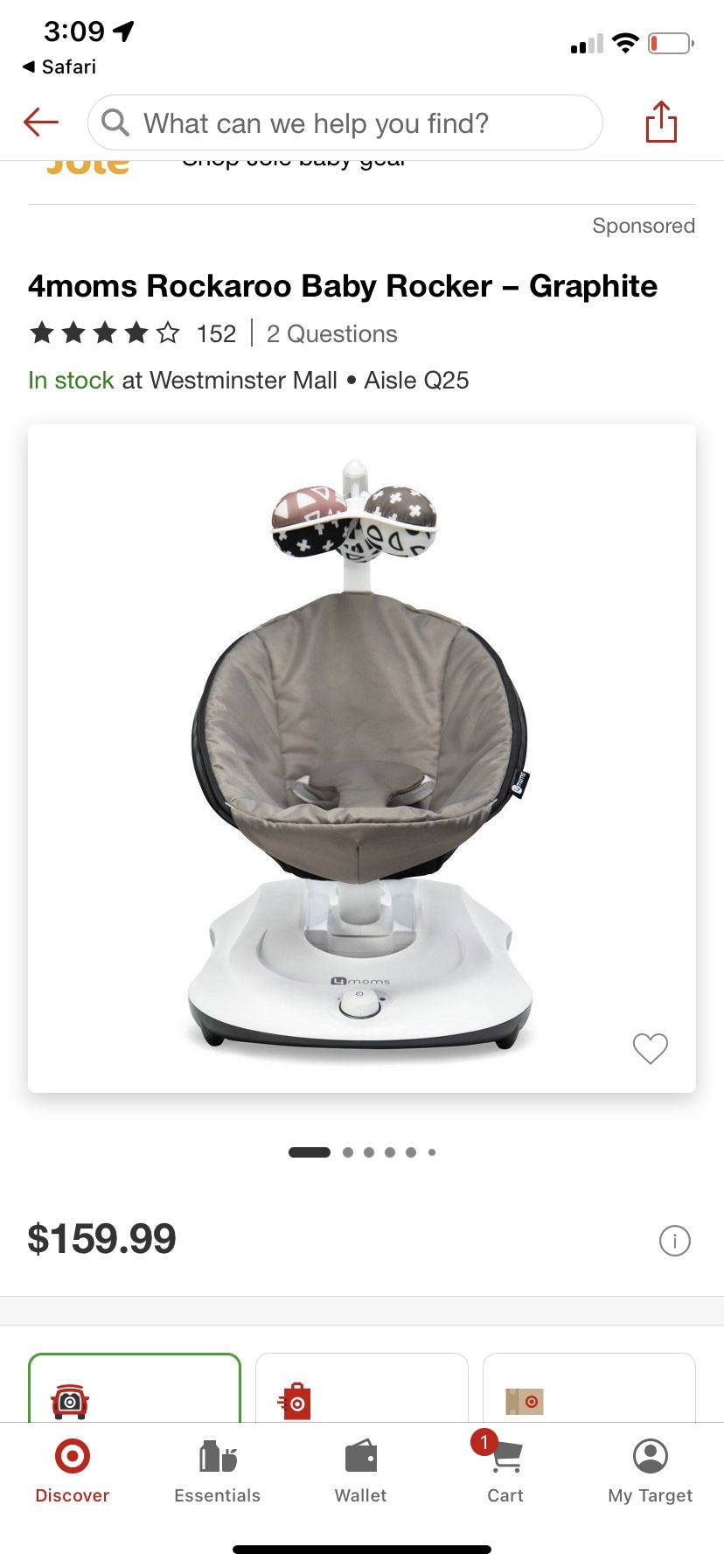 4moms Rockaroo Baby Rocker