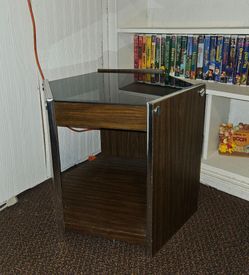 Vintage Hexagon End Table