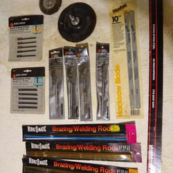 Assorted Blades, Bits, Rods