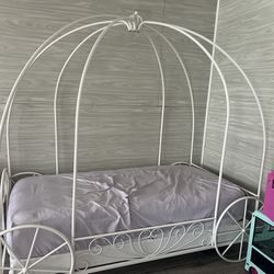 Twin Princess Bed With Mattress And Box Spring!