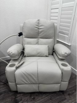 MAMAZING Lullapod Pro powered nursing rocker chair , adjustable armrests