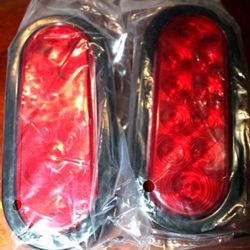 Universal 6 inch light 10 LED Stop Turn Tail Truck Sealed Grommet Plug DOT a pair of two lights for sale $40 or cash app