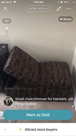 Ottoman/foot stool/blanket and pillow storage