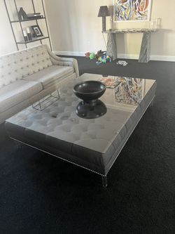Custom Gray Coffee Table