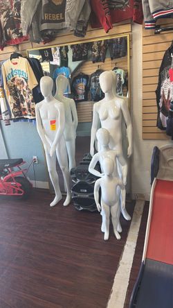 White Gloss Mannequin Set of 4
