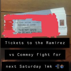 Tickets To The Ramirez Vs Commey Fight 