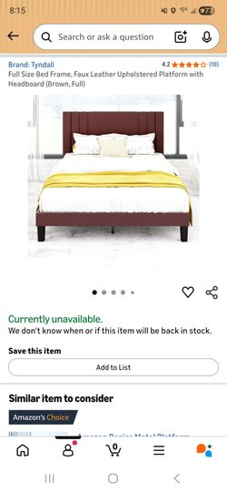 Brand new full size bed