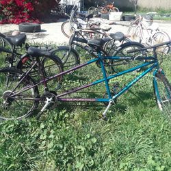 Motiv Duet Tandem Bicycle Bike Shimano Purple Turquoise