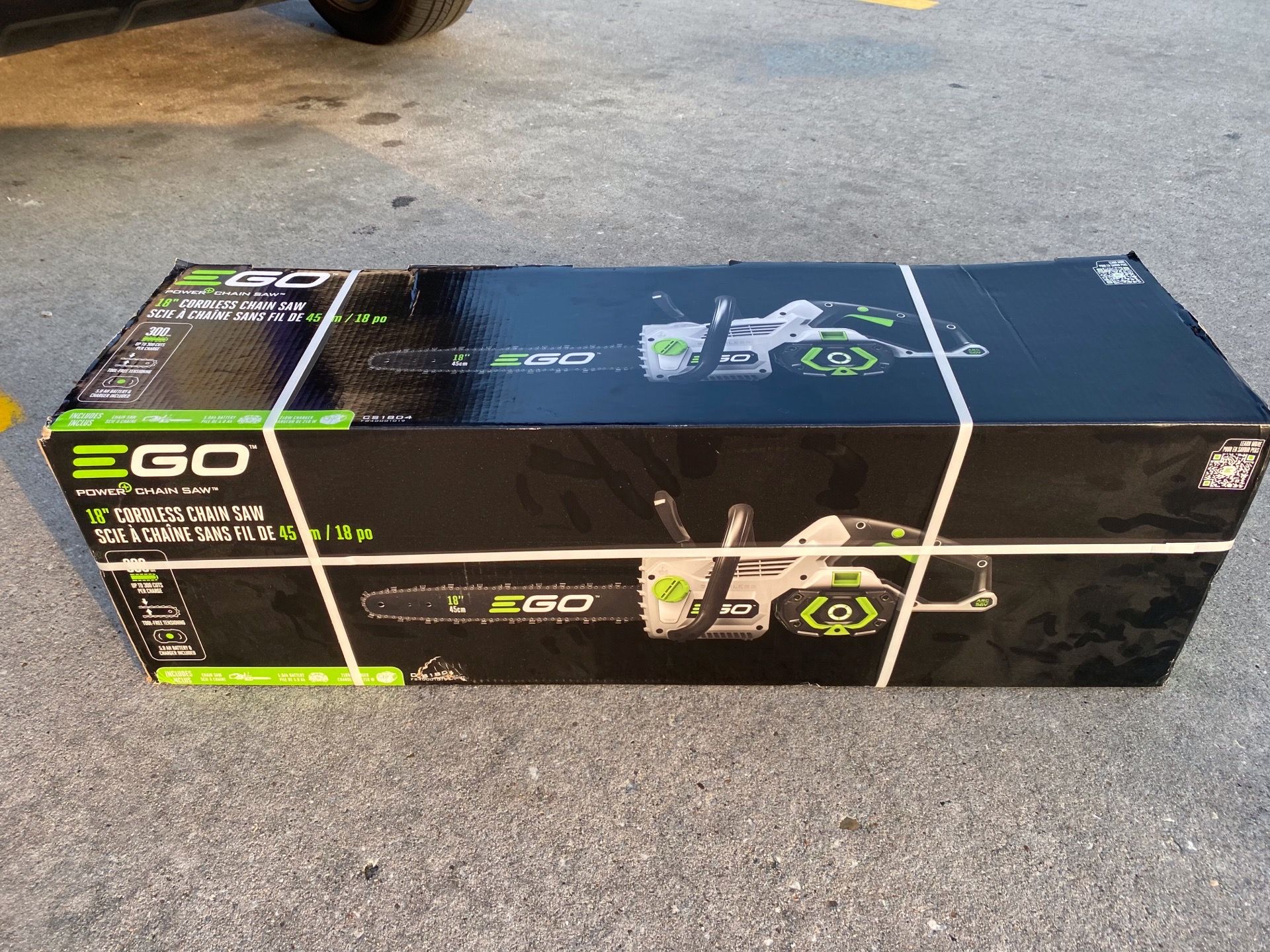 New sealed box EGO POWER+ 56-volt 18-in Battery 5 Ah Chainsaw Battery Included Charger Included $350.00 O.B.O.