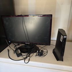 Router Modem And Monitor 