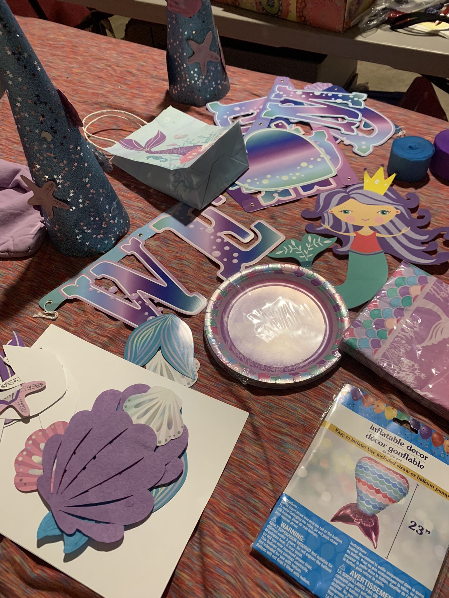 Lil mermaid Party /cake Supplies