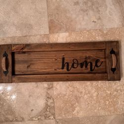 Wood Tray With handles  