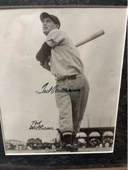 Ted Williams autographed photo