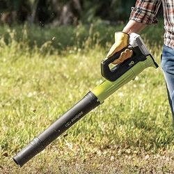 CORDLESS BLOWER - Sun Joe 24V-TB-LTE 24-Volt IONMAX Jet Blower Cordless Compact Turbine Leaf Blower 100-MPH
