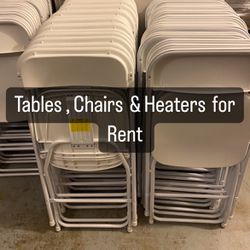 Table Chairs And Heaters