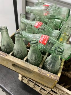 Case of Empty Old Coca Cola bottles - six of them are Almac!!
