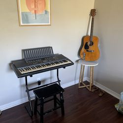 Keyboard And Guitar