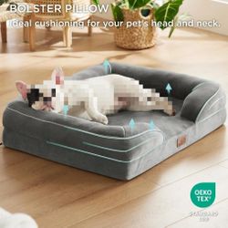 Bedsure Orthopedic Bed for Medium Dogs - Waterproof Dog Sofa Bed Medium, Supportive Foam Pet Couch with Removable Washable Cover, Waterproof Lining 