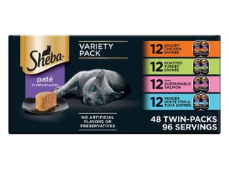 SHEBA Perfect Portions Grain-Free Wet Cat Food Variety Pack 48 Count NEW