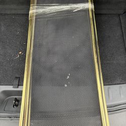 Folding fireplace screen