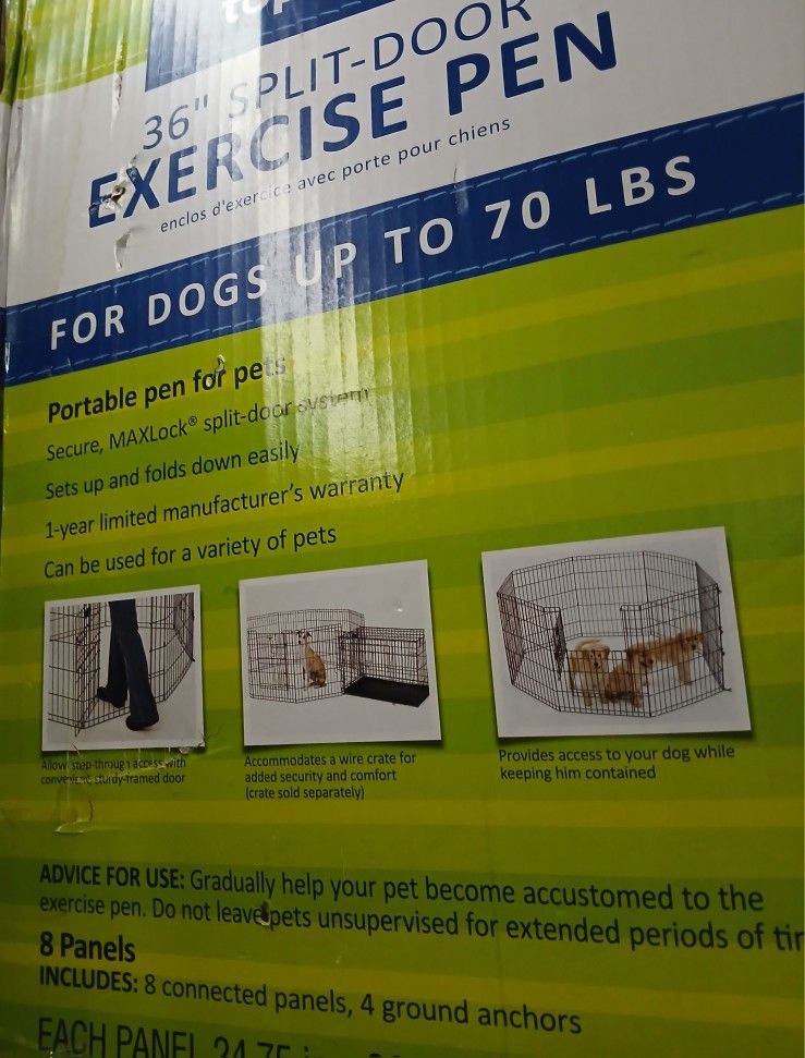 Top Paw Excercise Gate 36"wide