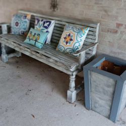 Custom Wood Outdoor bench 