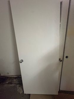 white door 6ft by 32 inch wide