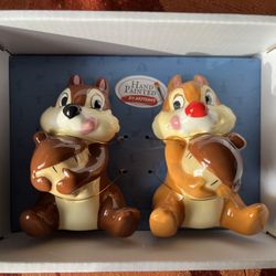 Disney Chip ‘n’ Dale Salt and Pepper Shaker Set - New