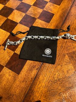 Room 101 - Sterling Silver Caterpillar Link Bracelet