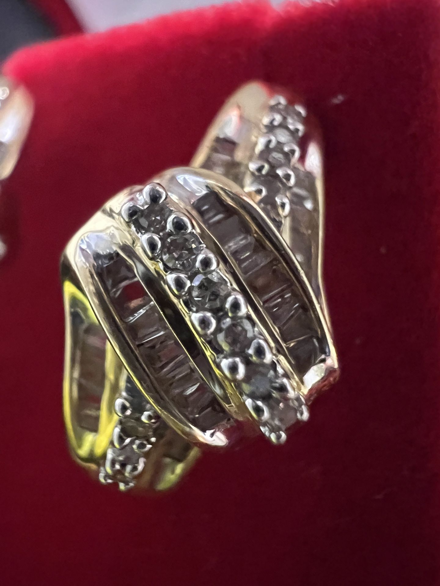 10k Diamond Earrings