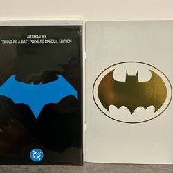Batman #1 Blind as a Bat SEALED Bag & Batman 158 Glow in the Dark w/Cover