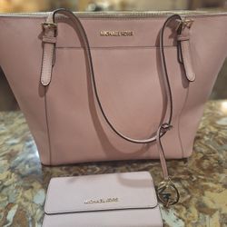 Pink Wallet And Bag 