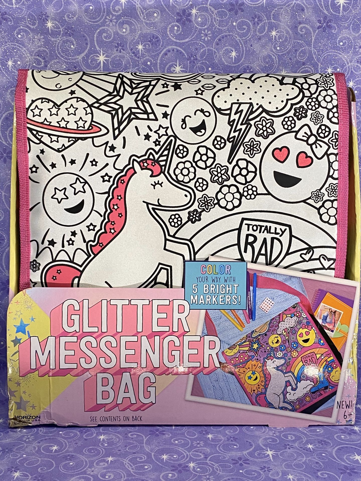 Glitter Messenger Bag