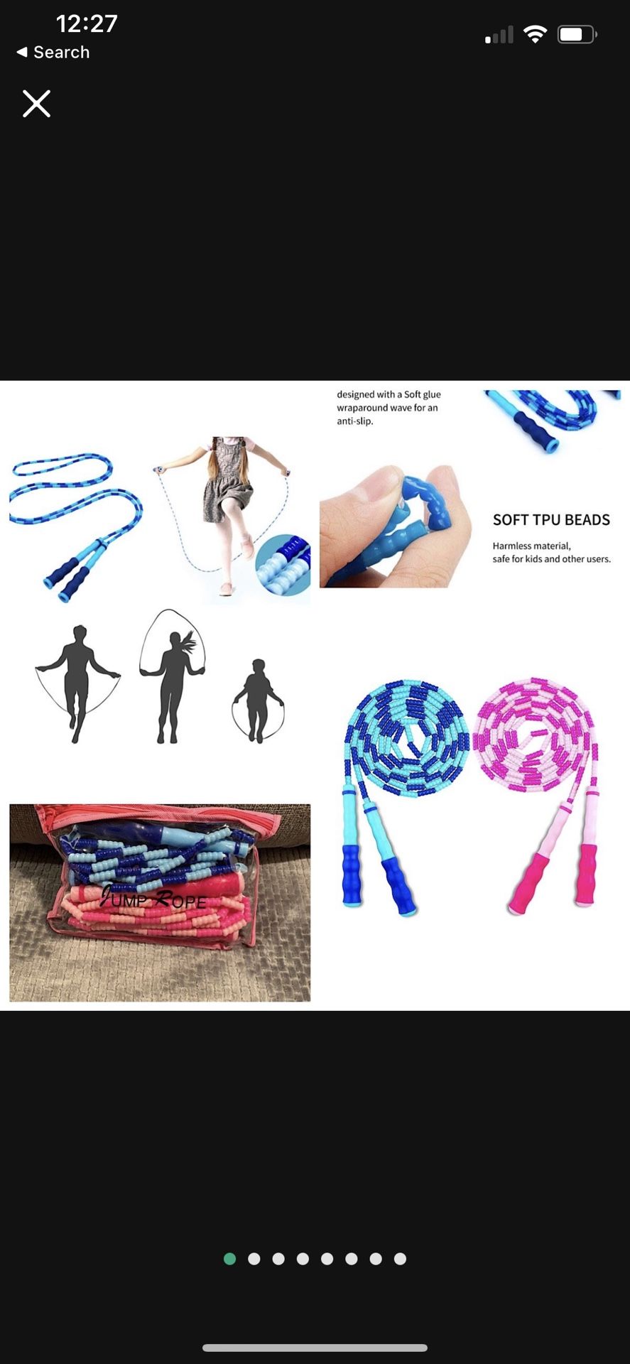 2 Pack Beaded Jump Rope for Working Out, Adjustable Jump Rope for Kids,Perfect Jump Ropes for Women and Men to Keep Fit,Exercise and Train Features &