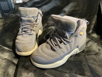 Air Jordan, Retro Dark Grey 12’s,  Kids Shoes