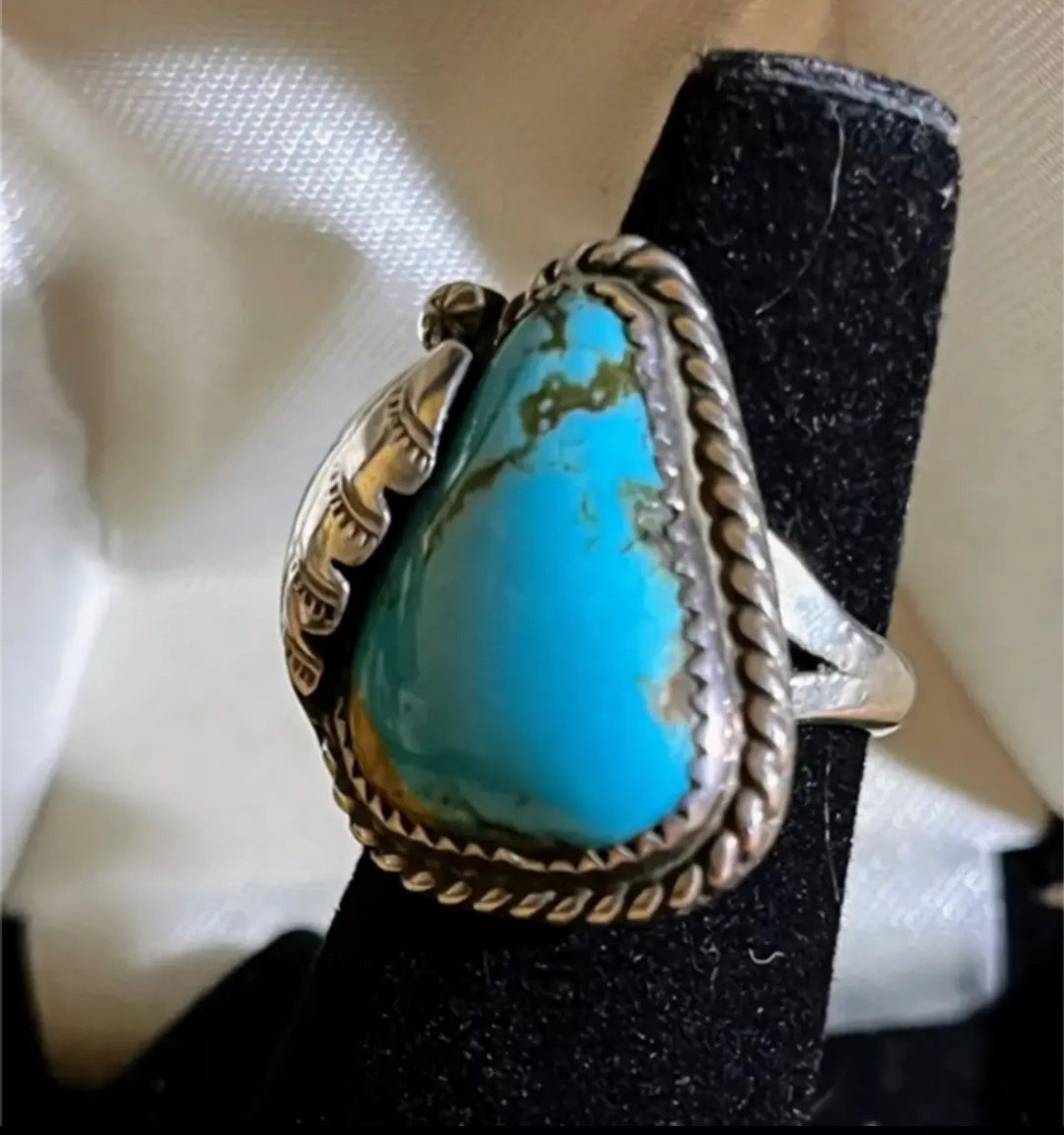 Tony Yazzie Sonoran Mountain Turquoise Ring Size 6