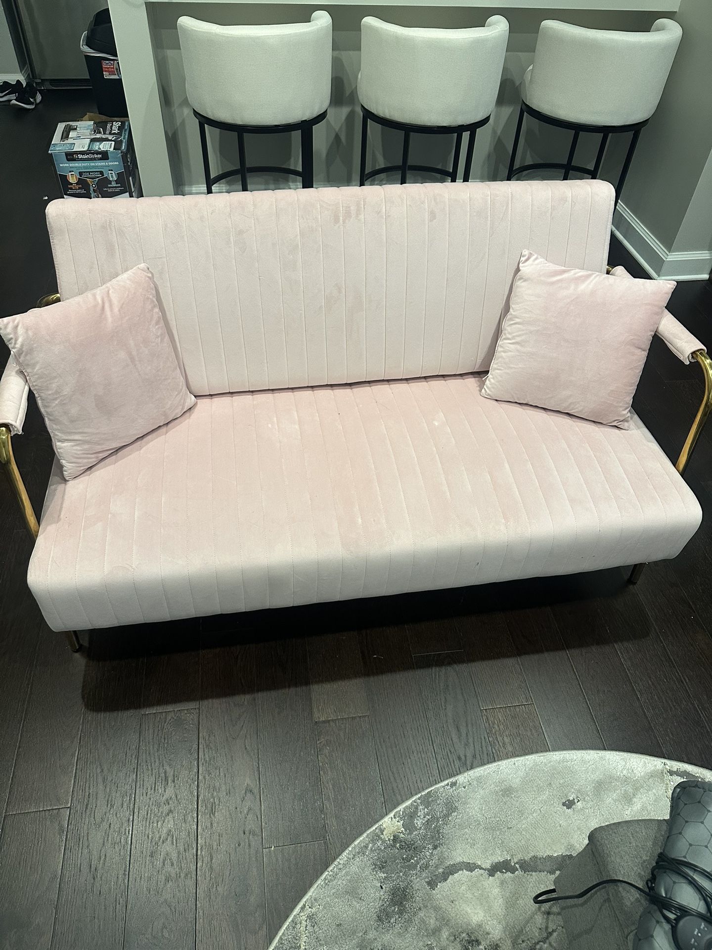 Pink Loveseat Chair