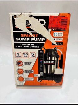 🔥 RIDGID 1 hp. Stainless Steel Smart Dual Suction Submersible Sump Pump (retail price $530)