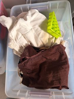 Free - Box of women’s size s/m clothes and misc home wares