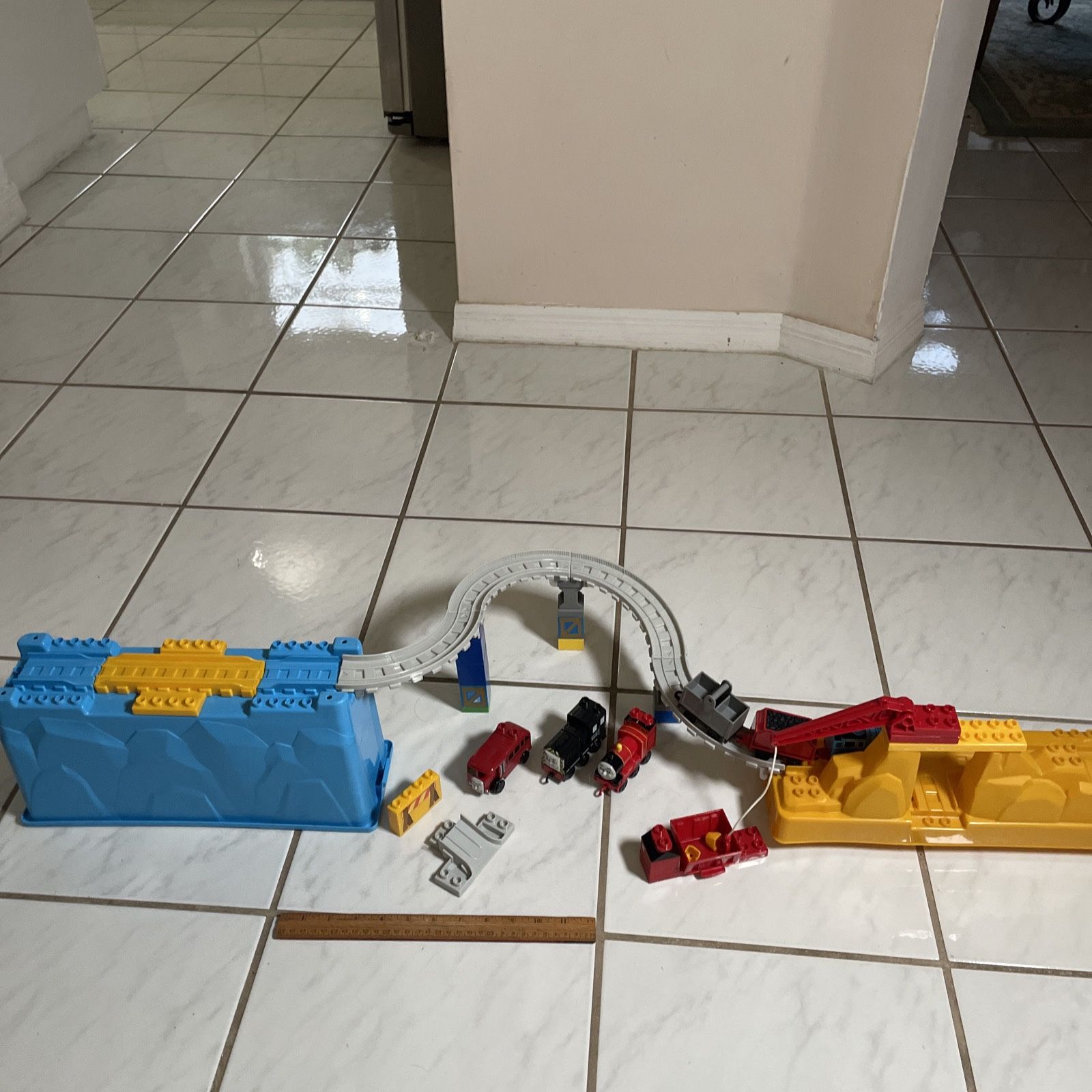 Thomas the Train Take n Play Fix The Rails Set - Incomplete But Has Extra Parts