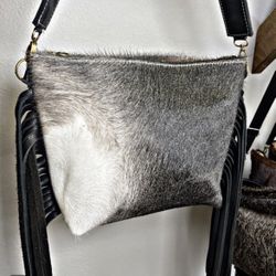 Cowhide And Leather Purse
