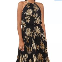 Black and Gold Long Dress